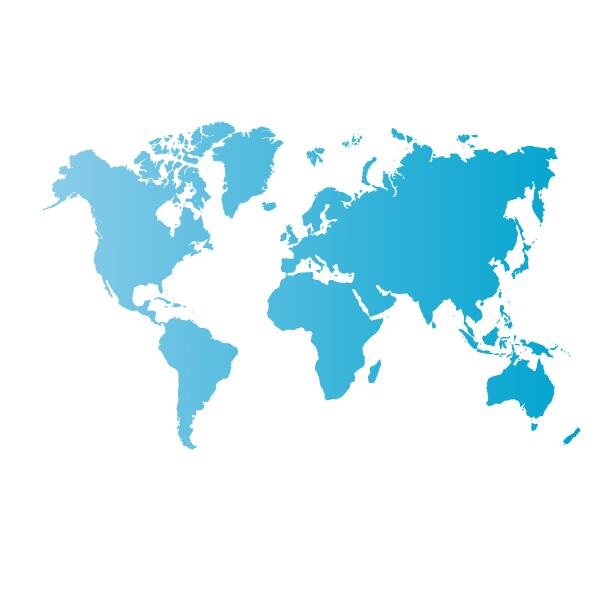 BLUE SHADE WORLD MAP Digital Download